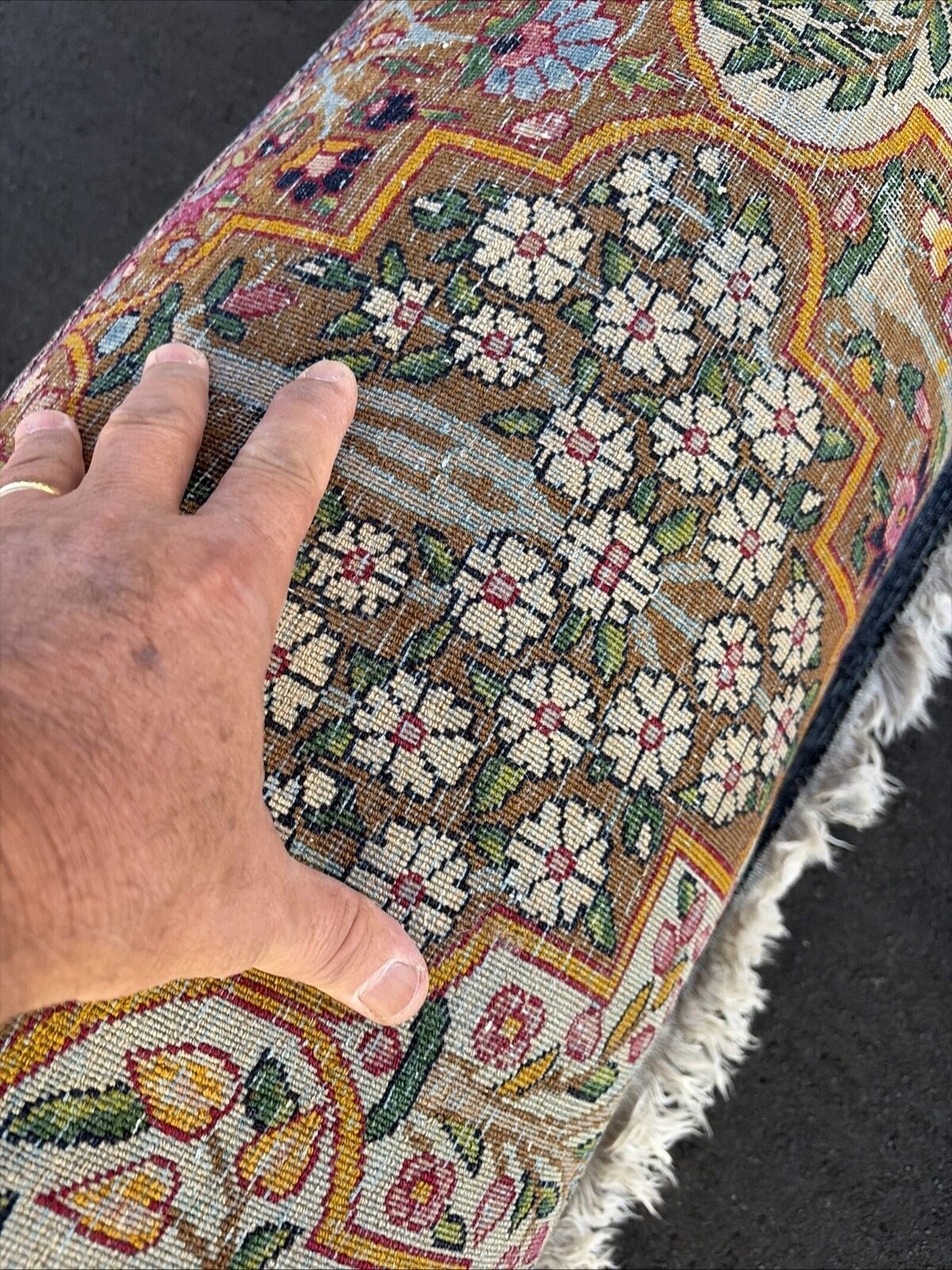 19th  century  Lavar Kerman antique Persian rug