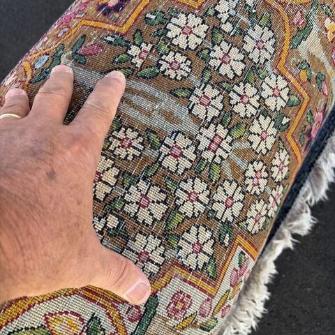 19th  century  Lavar Kerman antique Persian rug