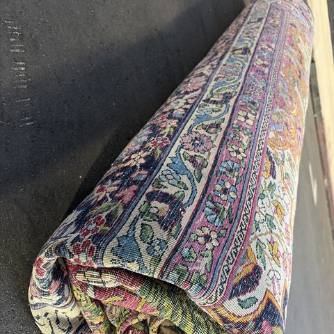 19th  century  Lavar Kerman antique Persian rug