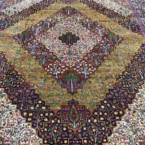 19th  century  Lavar Kerman antique Persian rug